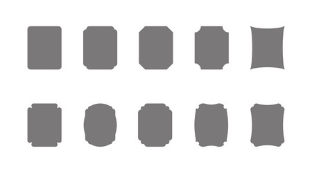 decorative rectangle tag label form for note text vector image