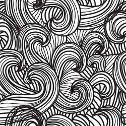 Abstract black and white background seamless Vector Image