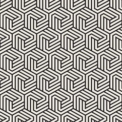 Abstract Hexagonal Tile Pattern vector