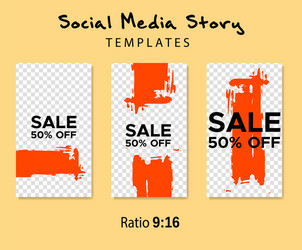 grunge minimal shape template set design elements vector image