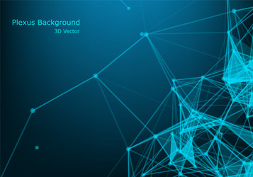 abstract plexus structure of digital data web vector image