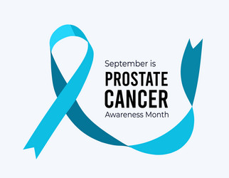 september is prostate cancer awareness month Vector Image