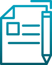 writing sheet pen message communications gradient vector image