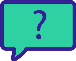 Problem question icons set in thin line style Vector Image