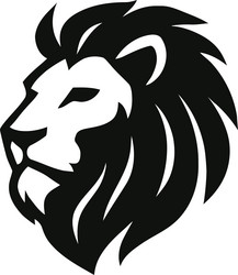 lion logo design symbol of strength and majesty Vector Image