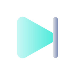 Skip next button flat gradient color ui icon vector