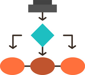 flowchart algorithm business data architecture vector image