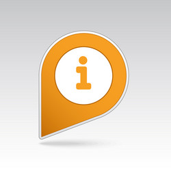 information pin map icon pointer markers vector image