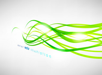 Abstract background with curved lines vector