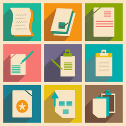 flat with shadow concept and mobile application vector image