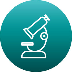 Isolated chemistry microscope block gradient style vector