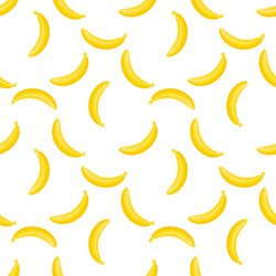 Doodle banana seamless pattern background Vector Image