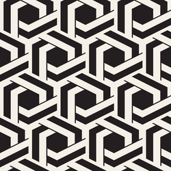Interlocking Hexagon Pattern vector image