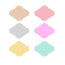 paper frames design elements isolated on white vector image