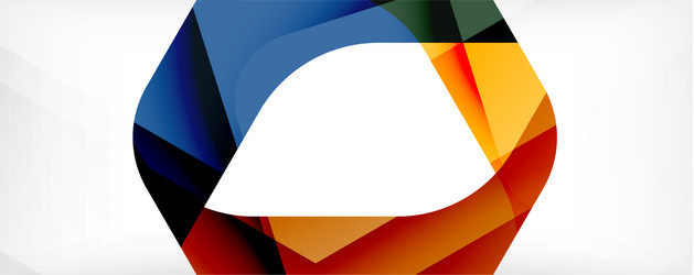 minimal abstract background - color overlapping vector image