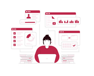 Statistical and data analysis for business vector