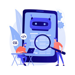 java developer concept metaphor vector image