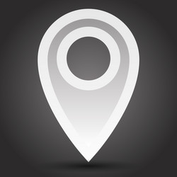 Map pin marker arrow pointer icon vector