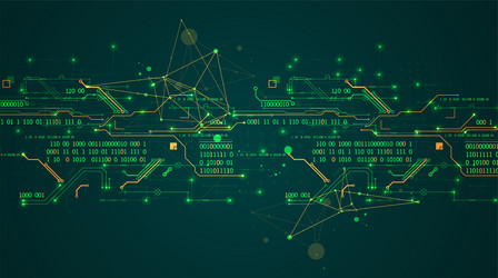 abstract background on technological vector image