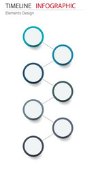 abstract element timeline infographics design vector image