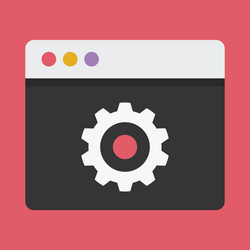 Browser Settings Icon vector image