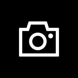 Camera icon for simple flat style ui design vector