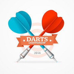 Darts sign vector