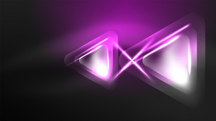 digital neon abstract background triangles vector
