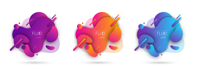Fluid Abstract Geometric Background vector image