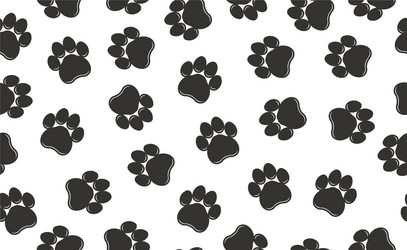 Paw Print Pattern vector image