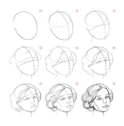 pencil drawing lessons page shows how to learn vector image