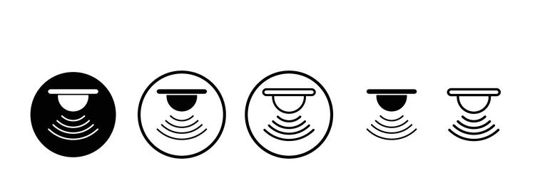 sensor icon set on white background vector image