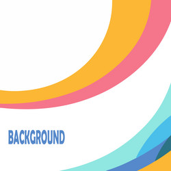 abstract colorful background with swirling curves vector image