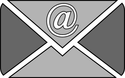 mail button on white vector image