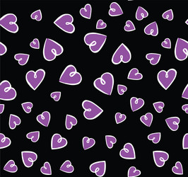 Seamless background pattern with hearts vector