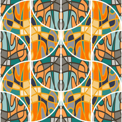 seamless pattern in the form of a mosaic retro vector image