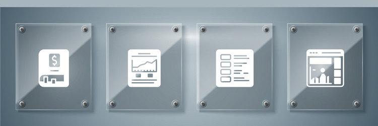 set website with growth graph business finance vector image