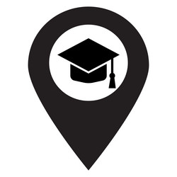 university location icon map pointer pin vector image