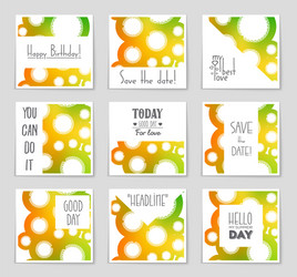 abstract layout background set for art vector image