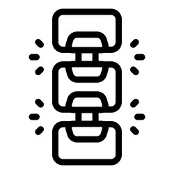 blockchain technology connecting blocks securely vector image