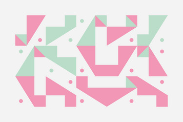 Geometric Color Block Pattern vector
