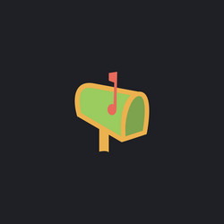 mailbox computer symbol vector image