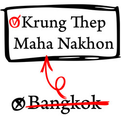 map of bangkok with districts vector