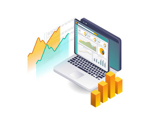 optimizing computer data analysis vector image
