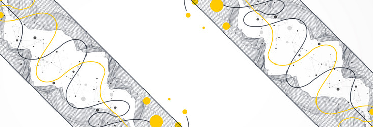 trendy abstract wireframe background modern vector image