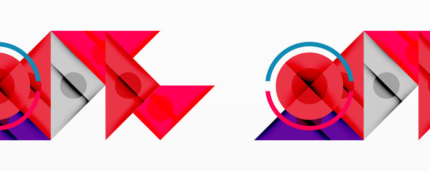 abstract geometric composition with intersecting vector image