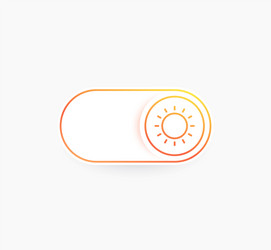 Day mode toggle button vector