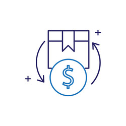 inventory optimizing levels icon design vector image