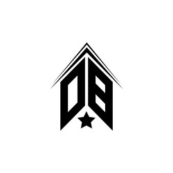 OB & DB Initial Logo Concept vector image