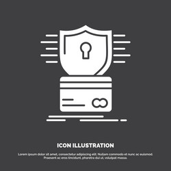 security credit card hacking hack icon glyph vector image